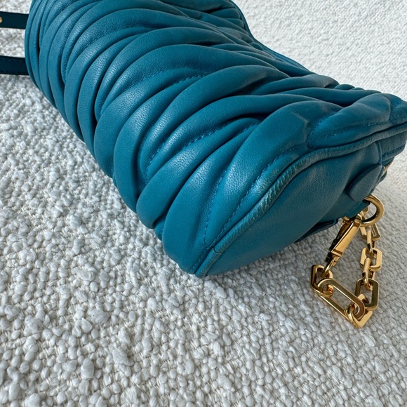 Miu miu matelassé crossbody bag - Lagoon Blu - Picture 10 of 10